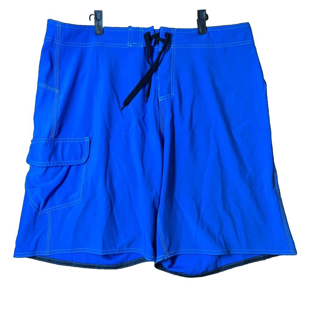 Burnside Board Shorts Mens 38 Swim Bottoms Blue Pocket Beach‎ Summer Spring